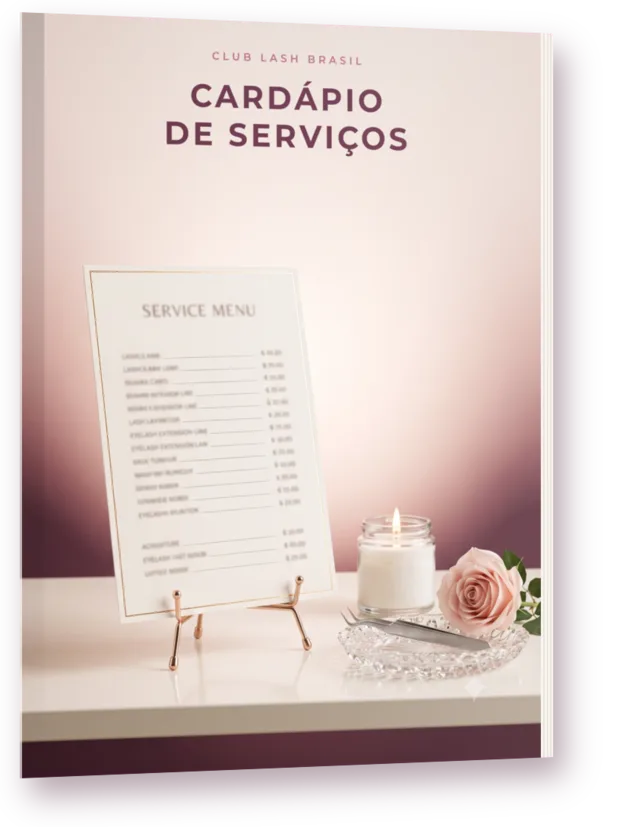 Cardápio de Serviços da lash
