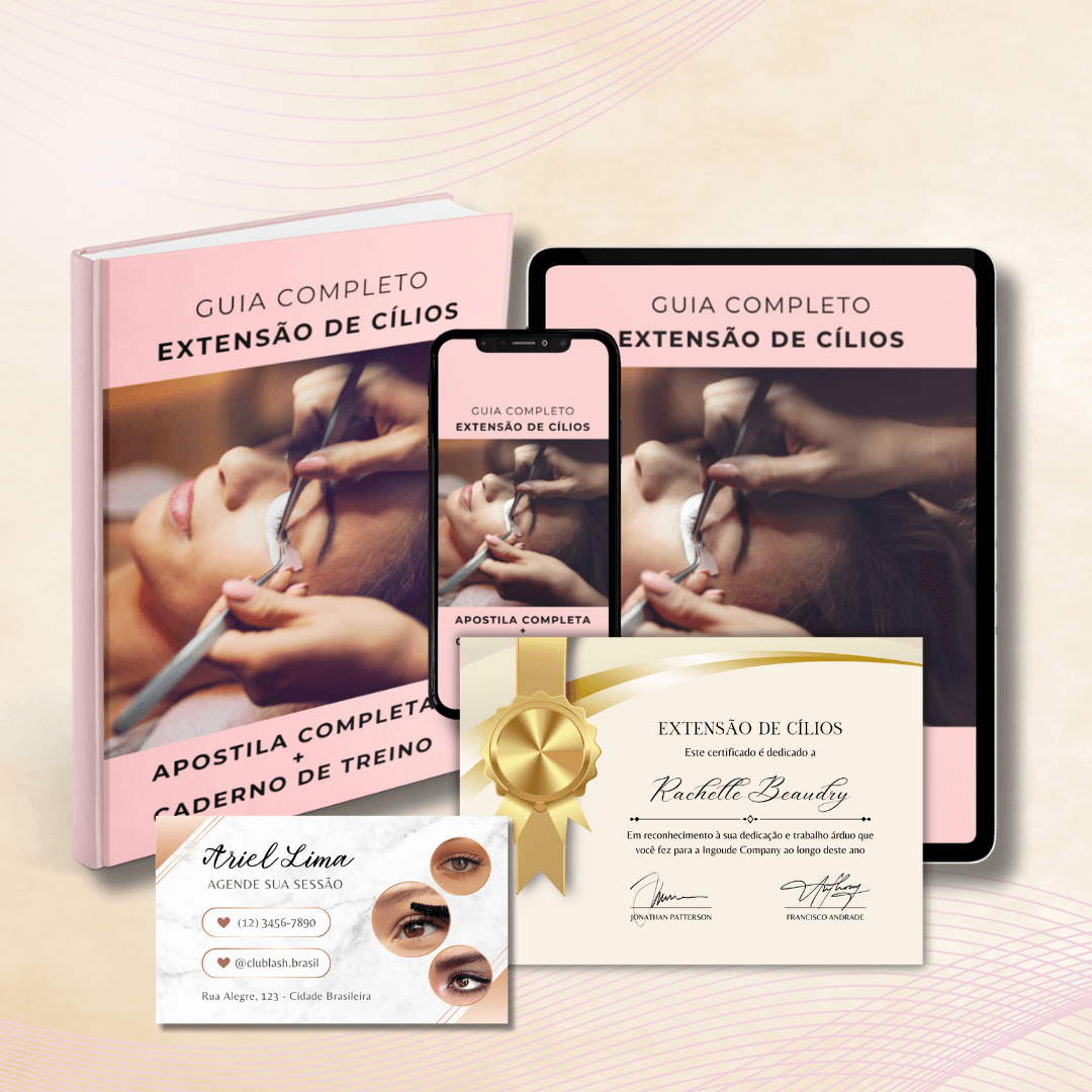 Caderno de Treino e Apostila Lash Club Brasil